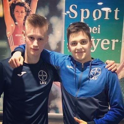 U18-Athleten Samuel Claudy (links) und Tim Henseler (rechts)